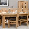 Chunky Solid Oak Dining Tables and 6 Chairs (Photo 22 of 25)