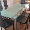 Extendable Glass Dining Tables and 6 Chairs (Photo 23 of 25)
