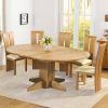 Round Extending Oak Dining Tables and Chairs (Photo 16 of 25)