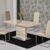 Cream High Gloss Dining Tables (Photo 4 of 25)