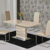 Cream Gloss Dining Tables and Chairs (Photo 3 of 25)