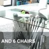 Black Glass Dining Tables and 6 Chairs (Photo 21 of 25)