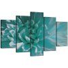 Teal Flower Canvas Wall Art (Photo 10 of 20)