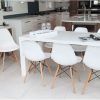 White Extendable Dining Tables and Chairs (Photo 9 of 25)