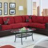 Red Microfiber Sectional Sofas (Photo 4 of 21)