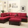 Red Microfiber Sectional Sofas (Photo 6 of 21)