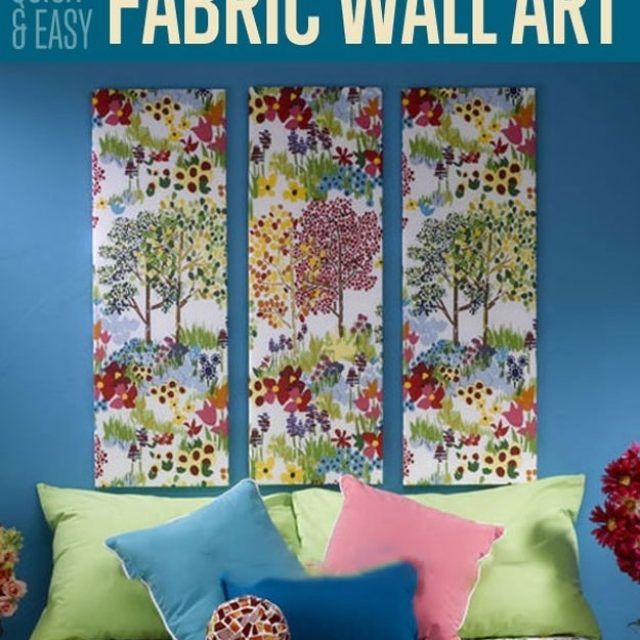 Top 15 of Diy Fabric Wall Art