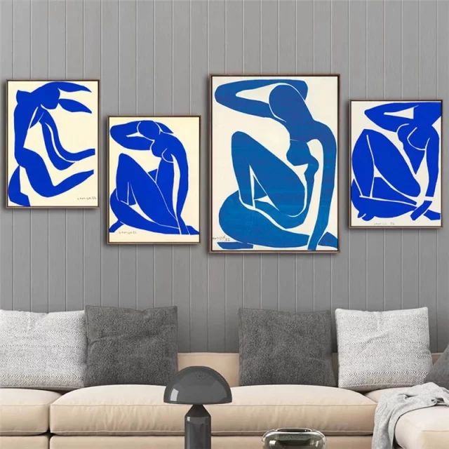 15 Best Blue Nude Wall Art