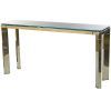 Elke Glass Console Tables With Brass Base (Photo 13 of 25)