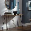 Natural Wood Mirrored Media Console Tables (Photo 12 of 25)