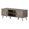 South Shore Evane Tv Stands With Doors in Oak Camel (Photo 9 of 15)