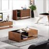 Popular Tv Stand Coffee Table Sets with Modern Balck Wood Furniture Tea Coffee Table Tv Cabinet Set, Smart (Photo 7137 of 7825)