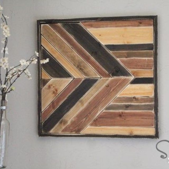 15 Collection of Wall Accents Made from Pallets