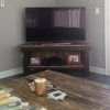 Modern Farmhouse Fireplace Credenza Tv Stands Rustic Gray Finish (Photo 14 of 15)
