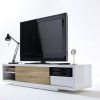 Ktaxon Modern High Gloss Tv Stands With Led Drawer and Shelves (Photo 7 of 15)