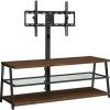 Mainstays Arris 3-in-1 Tv Stands in Canyon Walnut Finish (Photo 2 of 15)