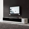 Milano White Tv Stands With Led Lights (Photo 2 of 15)