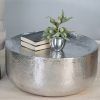 Mix Leather Imprint Metal Frame Console Tables (Photo 8 of 25)