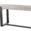 Parsons Black Marble Top & Dark Steel Base 48X16 Console Tables (Photo 12 of 25)