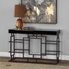 Parsons Walnut Top & Brass Base 48X16 Console Tables (Photo 18 of 25)