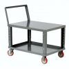 Rolling Tv Stands With Wheels With Adjustable Metal Shelf (Photo 7 of 15)