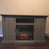 Rustic Grey Tv Stand Media Console Stands for Living Room Bedroom (Photo 13 of 15)