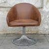 Swivel Tobacco Leather Chairs (Photo 7 of 25)