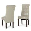 Cream Faux Leather Dining Chairs (Photo 21 of 25)