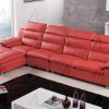 Red Faux Leather Sectionals (Photo 5 of 10)