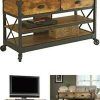 Fireplace Media Console Tv Stands With Weathered Finish (Photo 14 of 15)