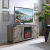 Modern Farmhouse Style 58" Tv Stands With Sliding Barn Door (Photo 11 of 15)