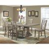 Laurent 7 Piece Rectangle Dining Sets With Wood and Host Chairs (Photo 4 of 25)