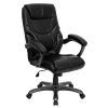 Leather Black Swivel Chairs (Photo 15 of 25)