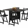 Black Folding Dining Tables and Chairs (Photo 2 of 25)