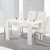 White Gloss Dining Sets (Photo 16 of 25)