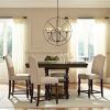 Caira Black 5 Piece Round Dining Sets With Upholstered Side Chairs (Photo 20 of 25)