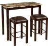 Bettencourt 3 Piece Counter Height Dining Sets (Photo 14 of 25)