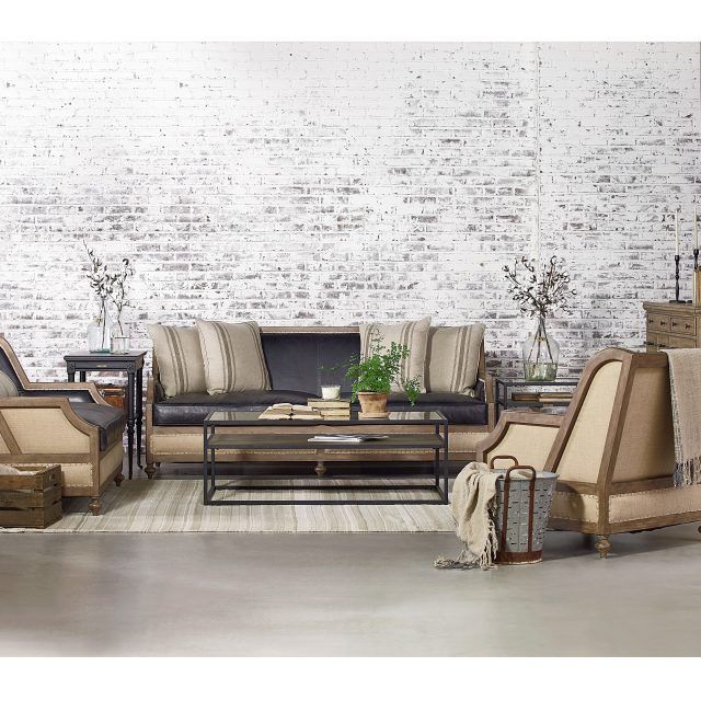 2024 Popular Magnolia Home Foundation Leather Sofa Chairs