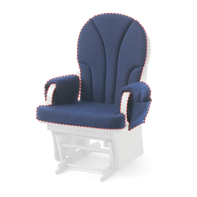 25 Collection of Katrina Blue Swivel Glider Chairs