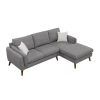 Dulce Mid-Century Chaise Sofas Light Gray (Photo 9 of 15)