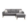 Dulce Mid-Century Chaise Sofas Light Gray (Photo 5 of 15)