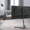 Modern Black Floor Glass Tv Stands With Mount (Photo 7 of 15)