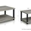 Furinno 2-Tier Elevated Tv Stands (Photo 11 of 15)