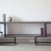 Parsons Grey Solid Surface Top & Brass Base 48X16 Console Tables (Photo 21 of 25)
