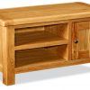 Canterbury Contemporary Oak Small Tv Unit | Oak Furniture Uk for Most Up-to-Date Small Oak Tv Cabinets (Photo 5418 of 7825)