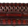 Red Leather Chesterfield Sofas (Photo 4 of 20)