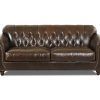 Brown Leather Tufted Sofas (Photo 10 of 20)