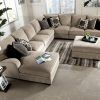 Leather and Chenille Sectional (Photo 13 of 20)