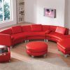 Red Leather Sectionals With Ottoman (Photo 9 of 10)