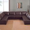 U Shaped Leather Sectional Sofa (Photo 4 of 20)